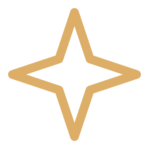 Bronze-colored star-shaped wireframe ornament.