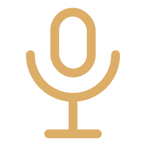 Icon of a microphone.