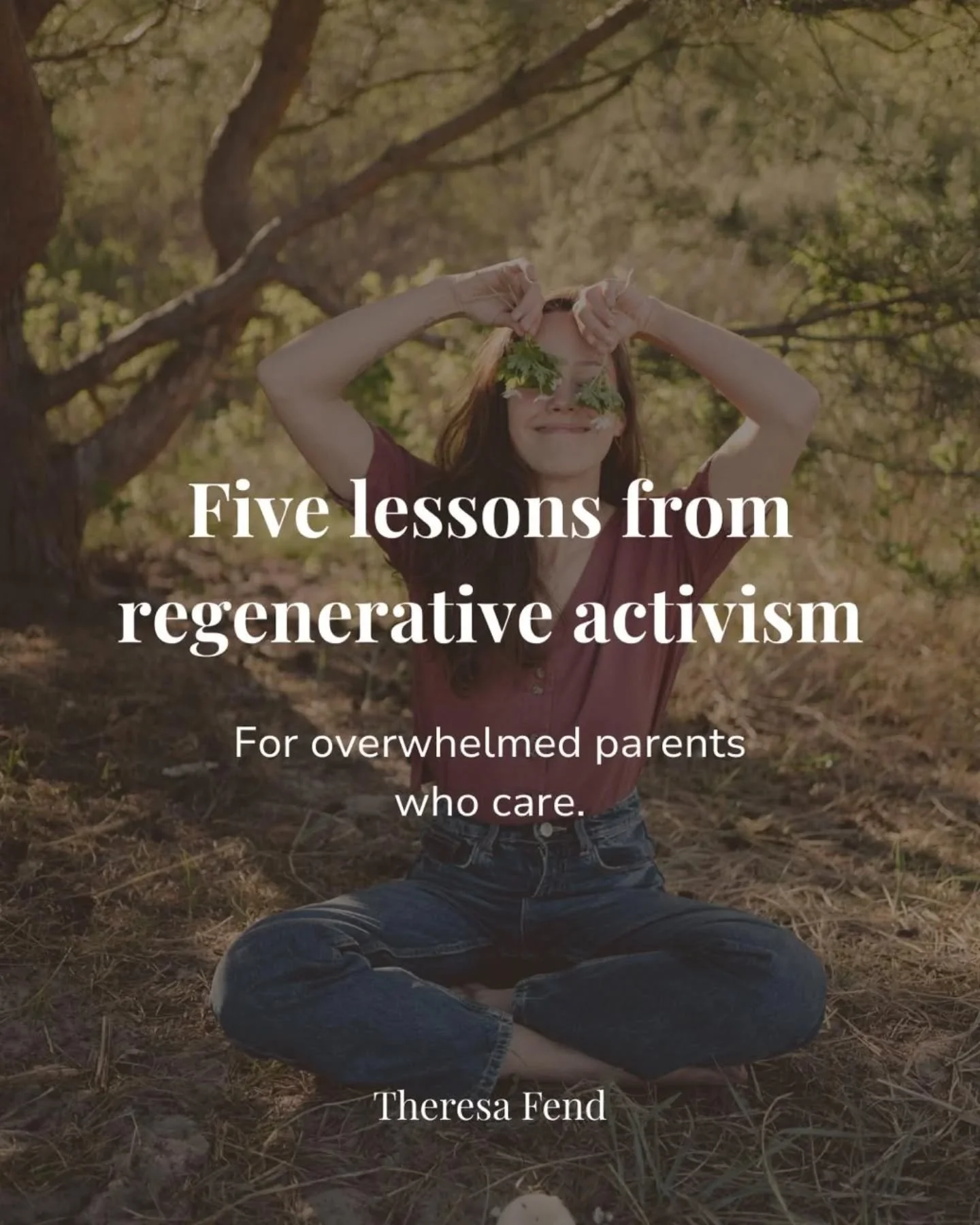As a mom and regenerative activist, I can tell you this: In a world that pushes us to numb out, staying open is a deliberate act of courage. 

These reminders are here to help you hold to your care without burning out, so you can keep showing up for 