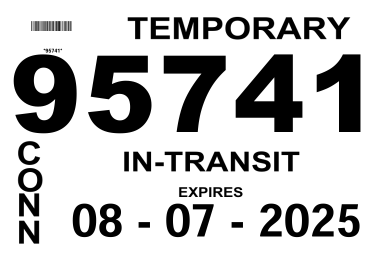 placa temporal de automobil