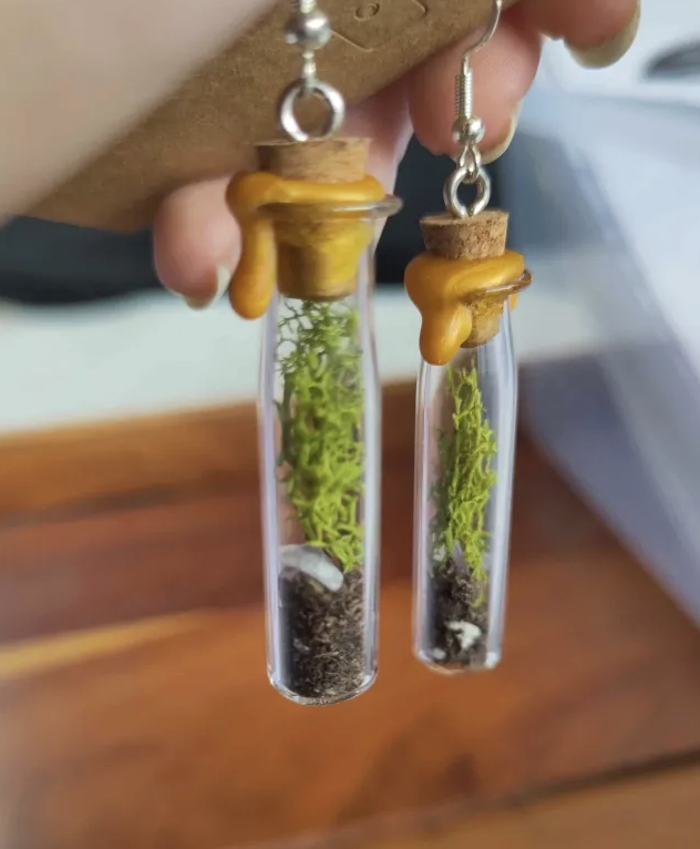 Ecosystem Moss Earrings