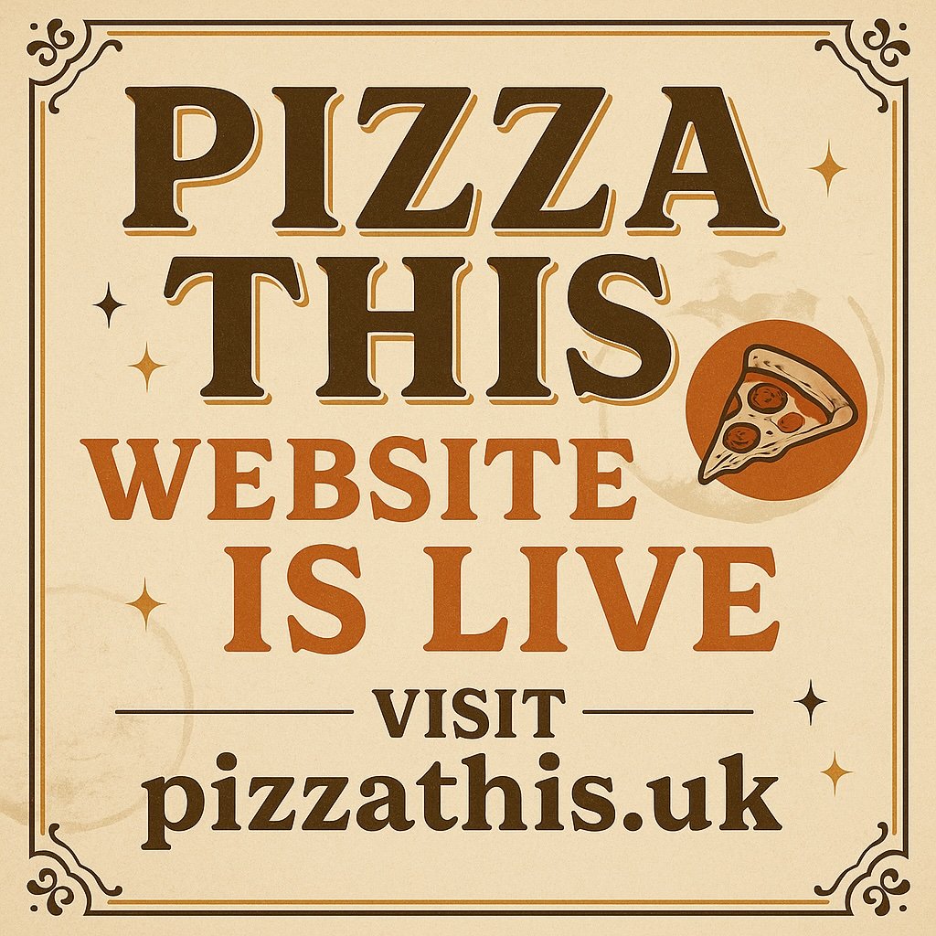 📣 WE&rsquo;RE LIVE!
Our brand new website is up at www.pizzathis.uk (link in bio) 🍕⚡️

Menus, bookings, event catering info, and all the hot pizza pics your crust-loving heart desires &mdash; it&rsquo;s all there.

🔗 Tap the link in bio or type it