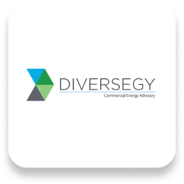 DIVERSEGY logo with colorful geometric shapes and the text 'DIVERSEGY Commercial Energy Advisory'