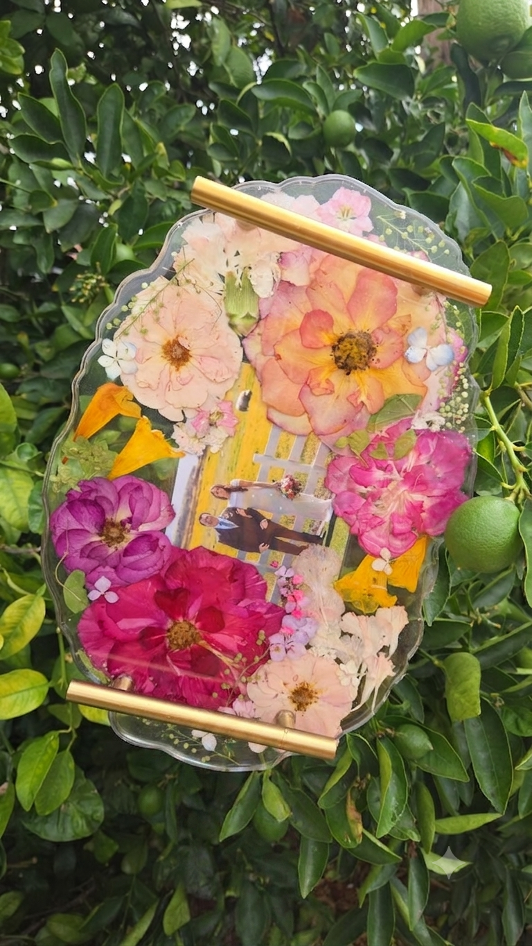 Flower Pressed bouquet Preservation Art Tray