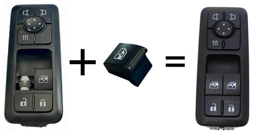 Obvious Trucks' International window switch rebuild kit