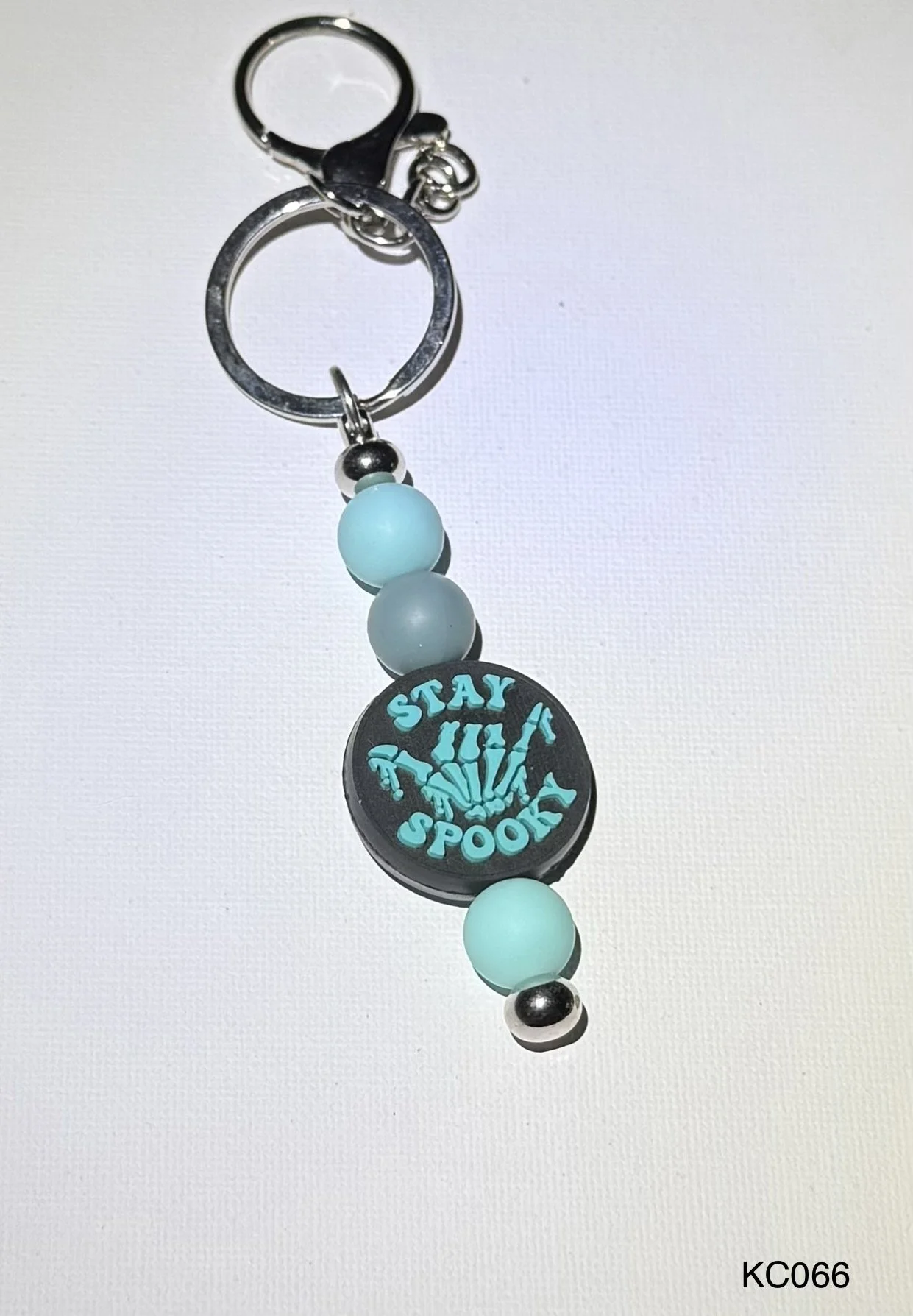 Stay Spooky Beaded Keychain