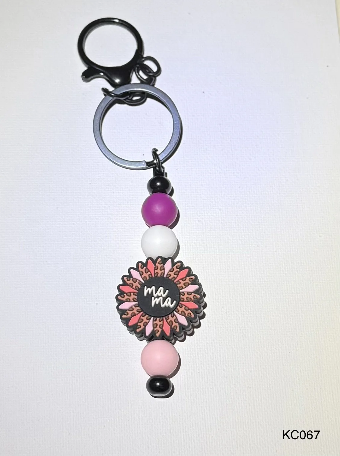 Mama Beaded Keychain