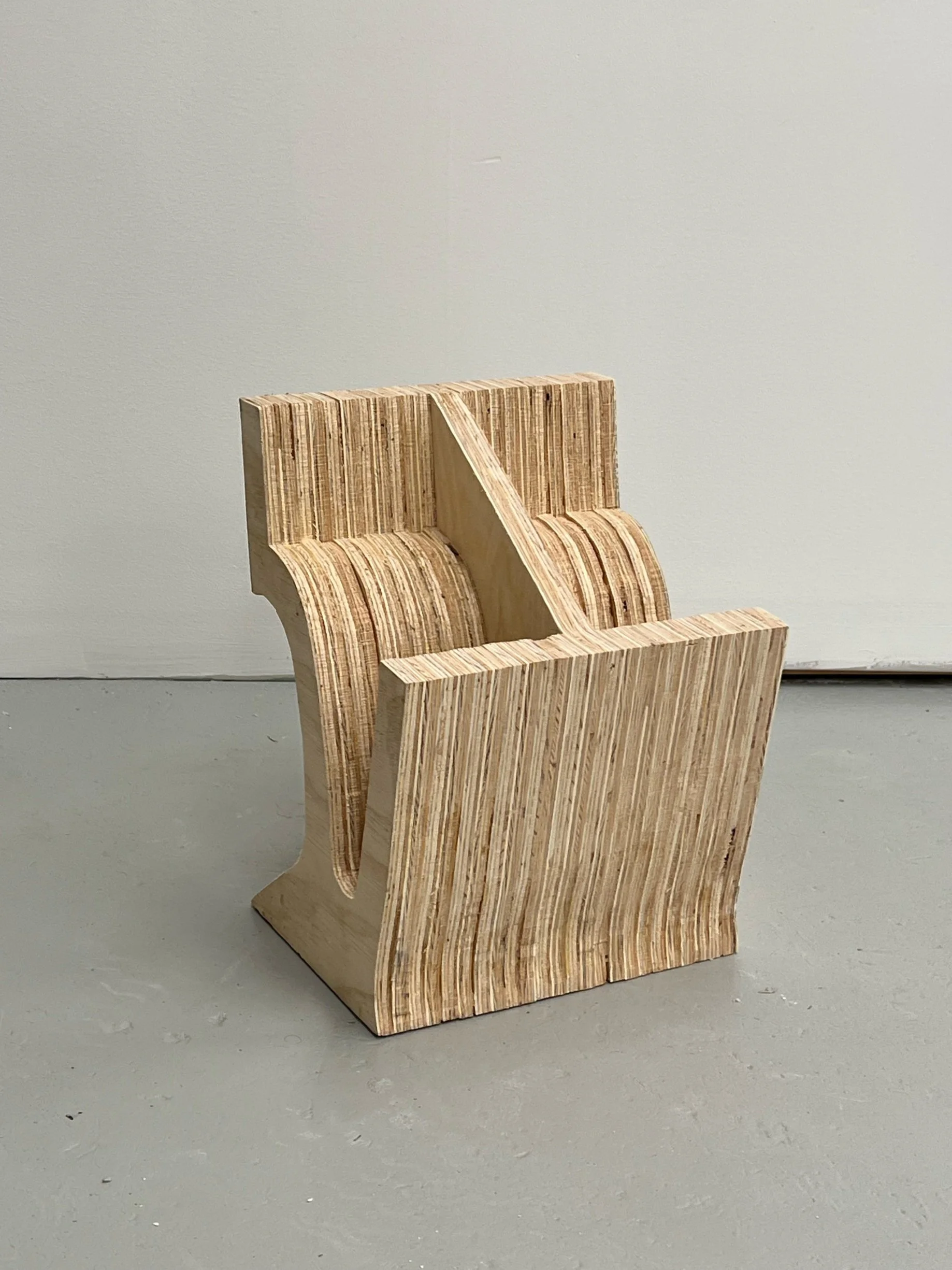 Dancer 1, Sheets of plywood, 11 x 11 x 15 in.
2022