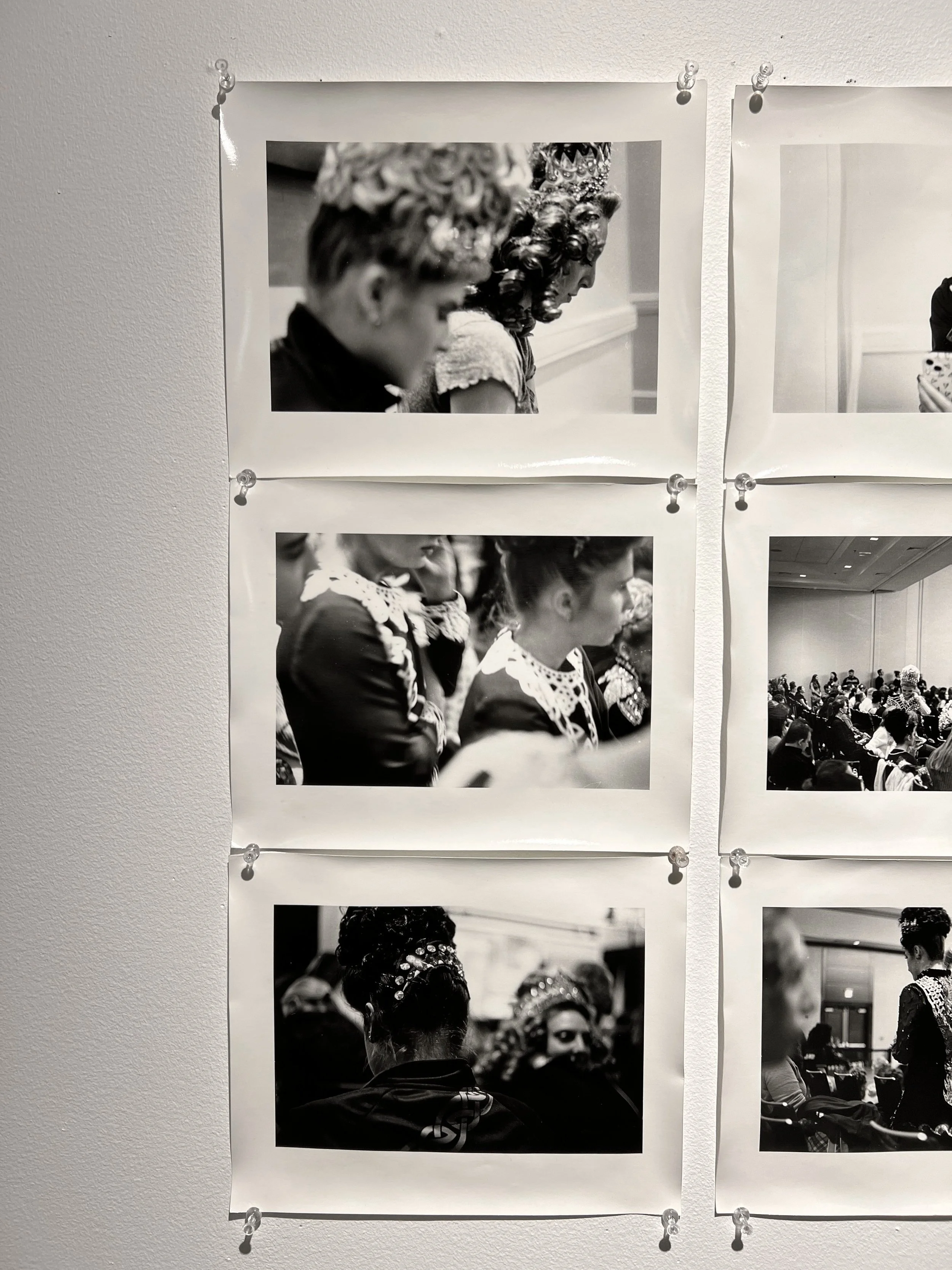 First section of Watch series, Black and white 35 mm film, silver gelatin prints on 8 x 10 paper. 2024