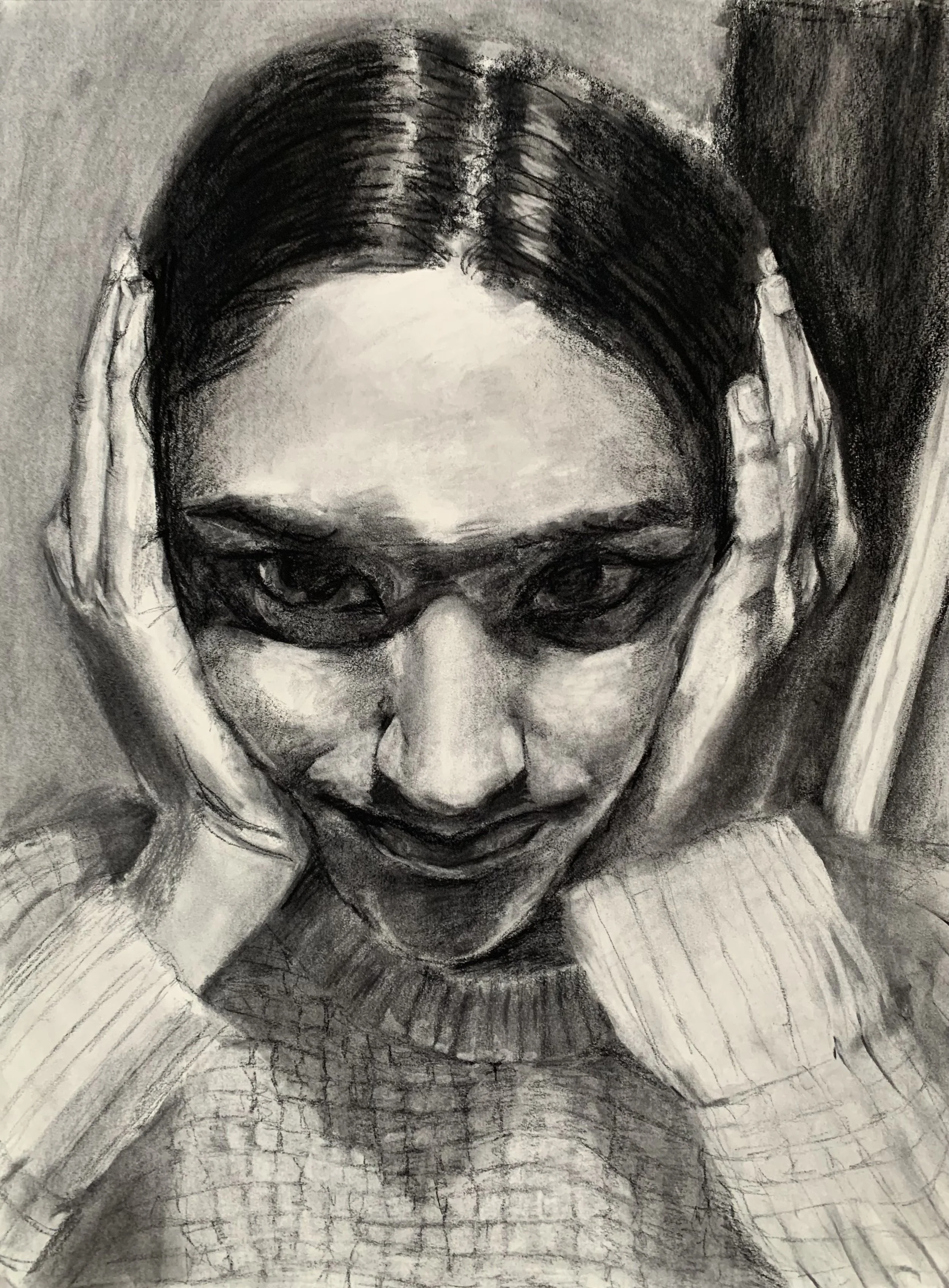 Lavi study 2, Charcoal on paper, 18 x 24 in. 2021