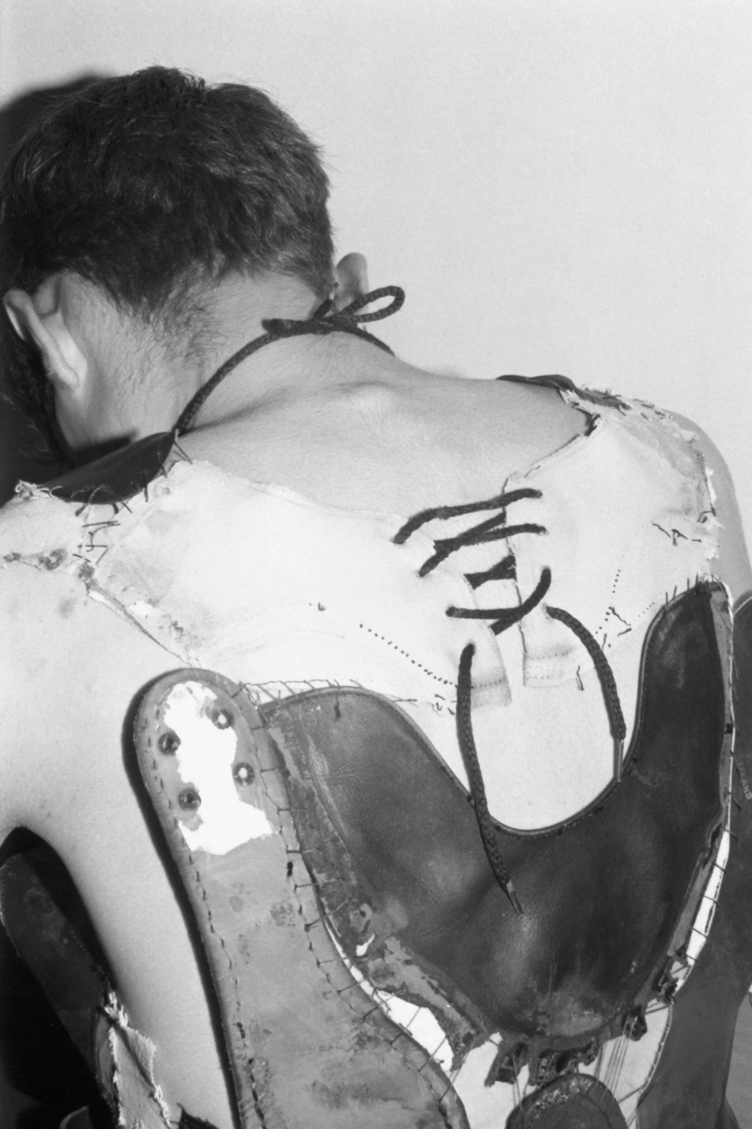 Dancer 4 Photo 5, Scanned black and white 35 mm film printed on glossy photo paper, 24 x 36 in. 2025