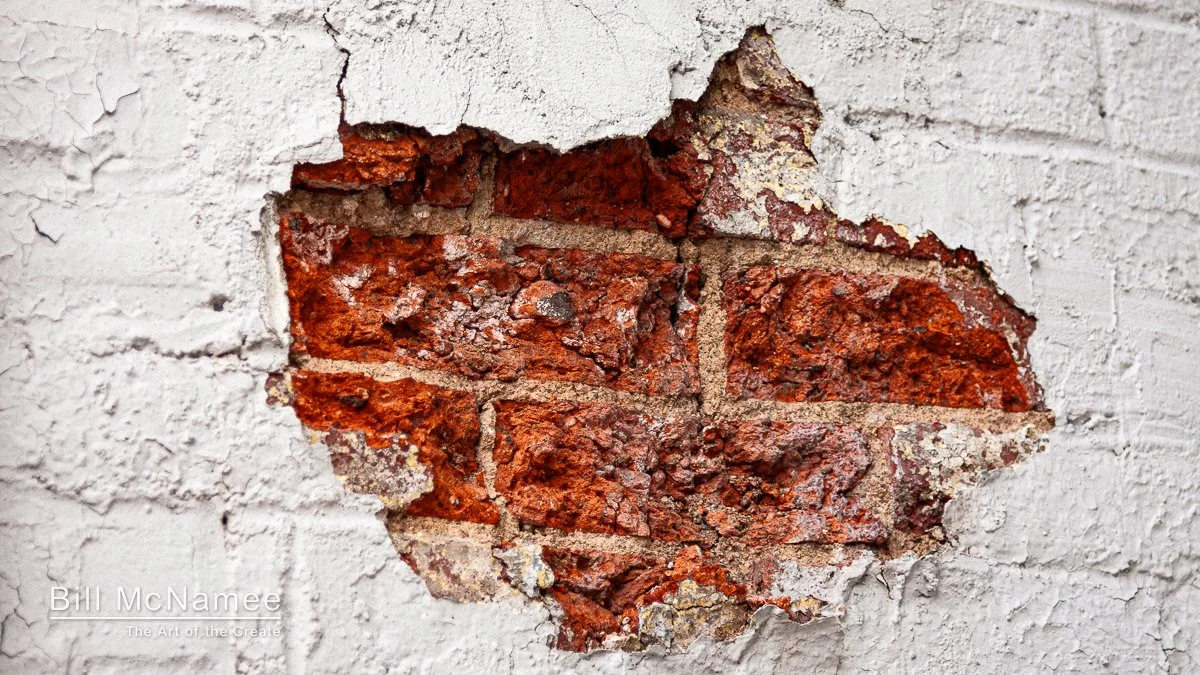 Nearscape Photography: Weathered Wall