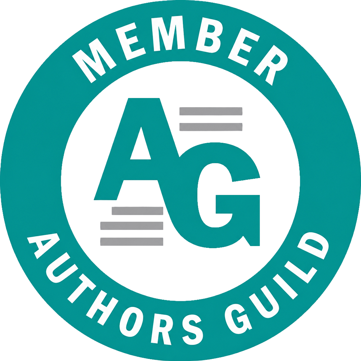 The Authors Guild member badge displayed on a white background.