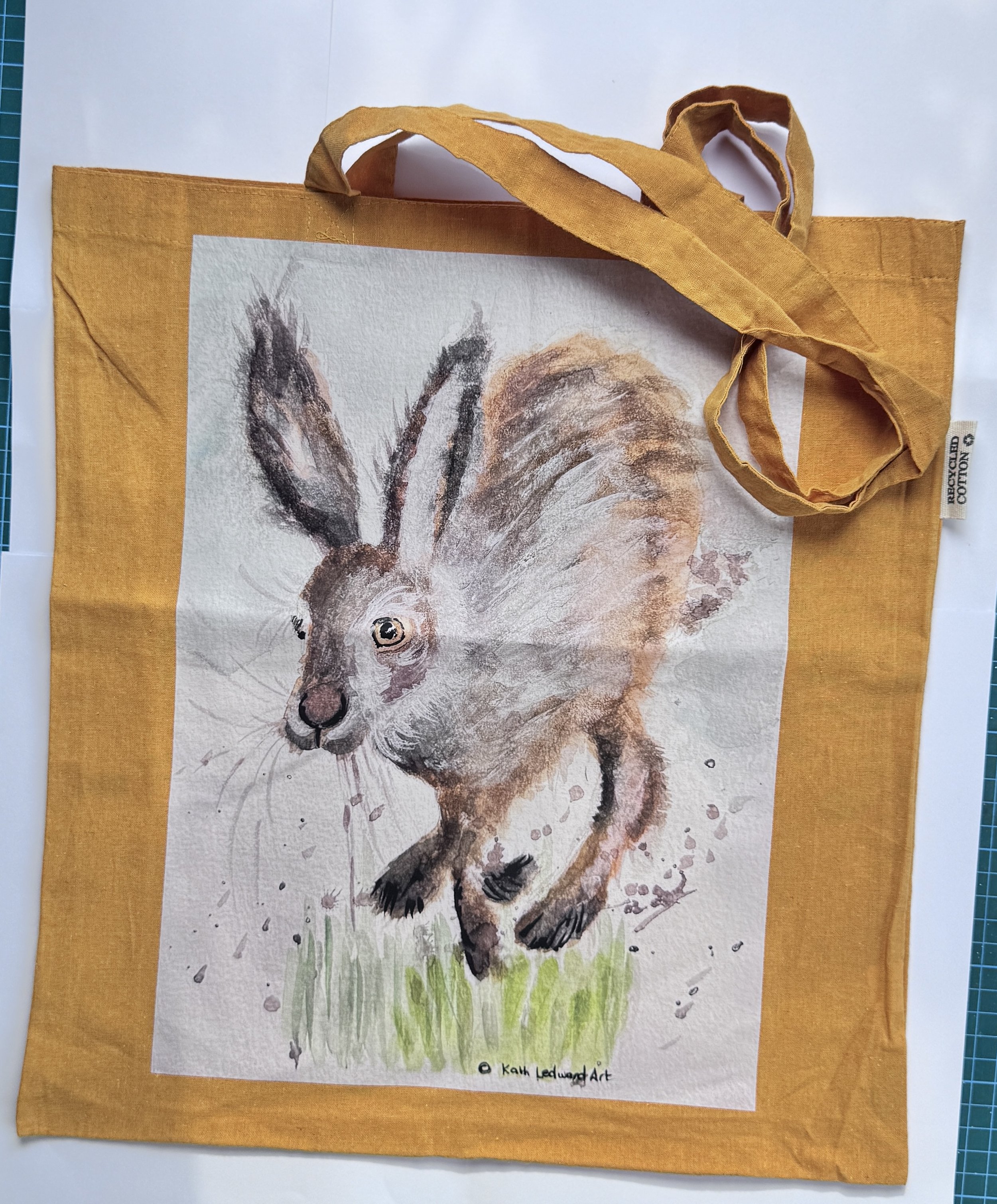 Cotton Tote Bag - Hare