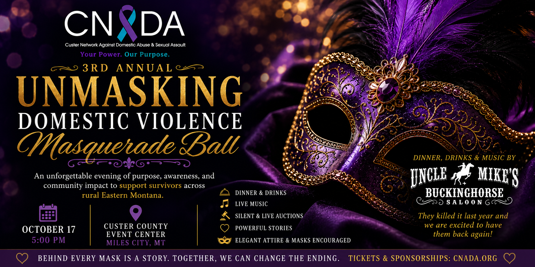CNADA'S 3rd Annual Unmasking Domestic Violence Masquerade Ball