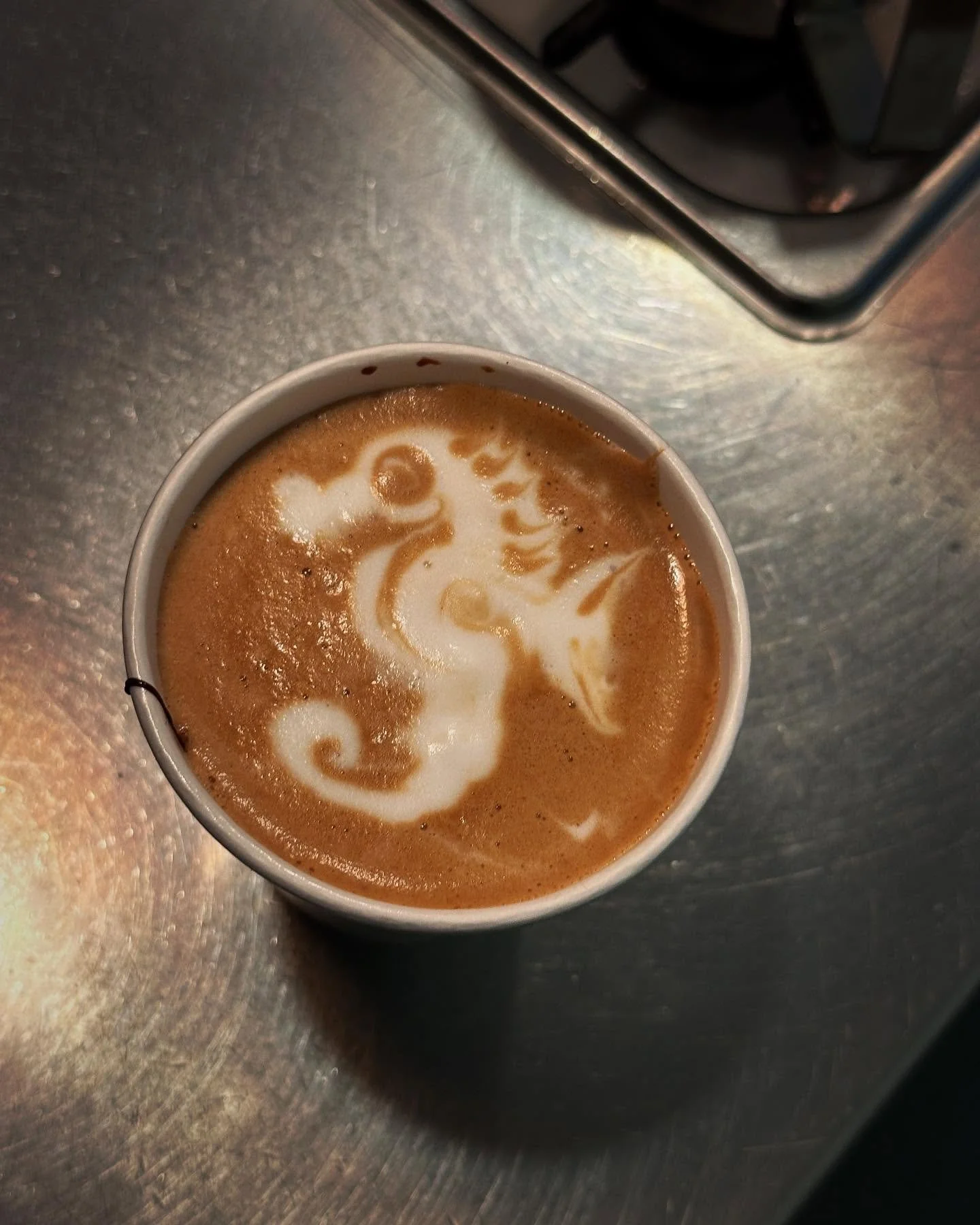 Seahorse 🌊
#seahorse #latteart #latte #art #drawing #coffee #coffeeshop #boston #tdgarden #ma #mass #massachusetts #barista #baristatrainer #workshop #consulting