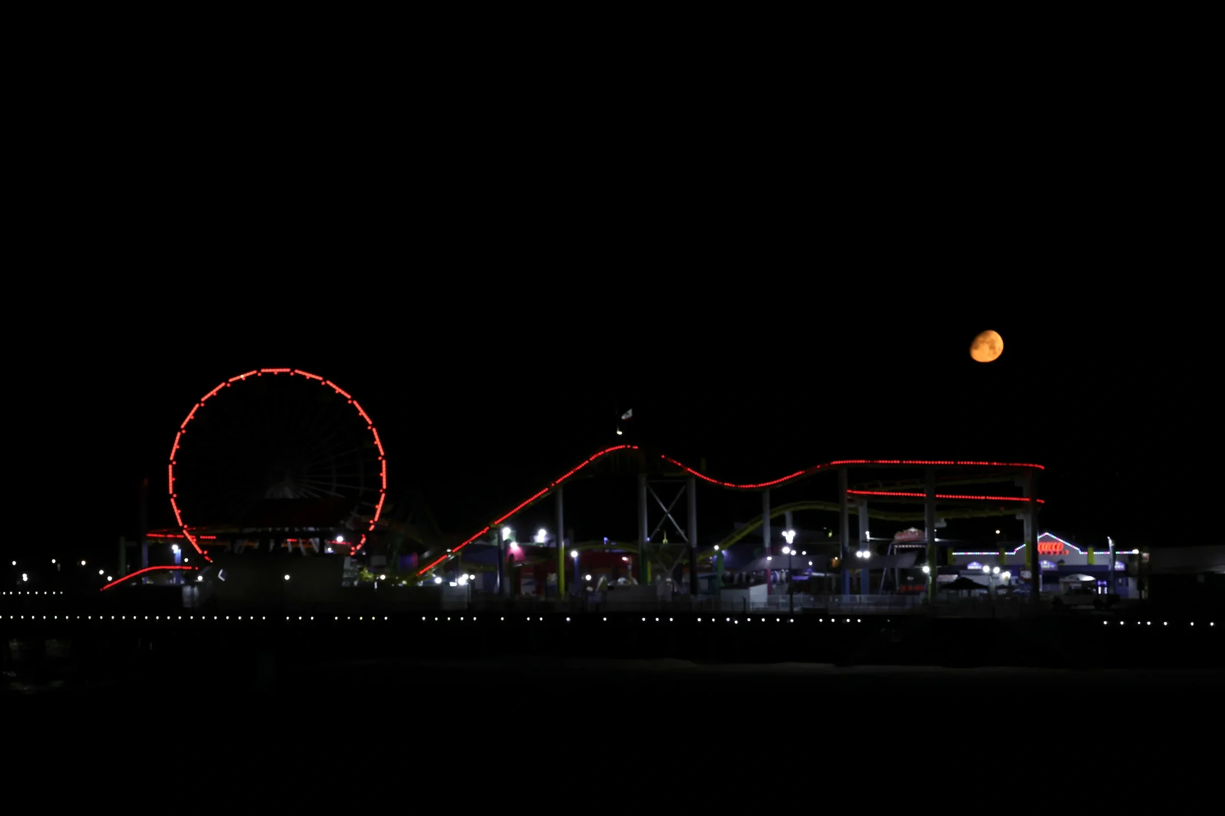 The coaster and the moon