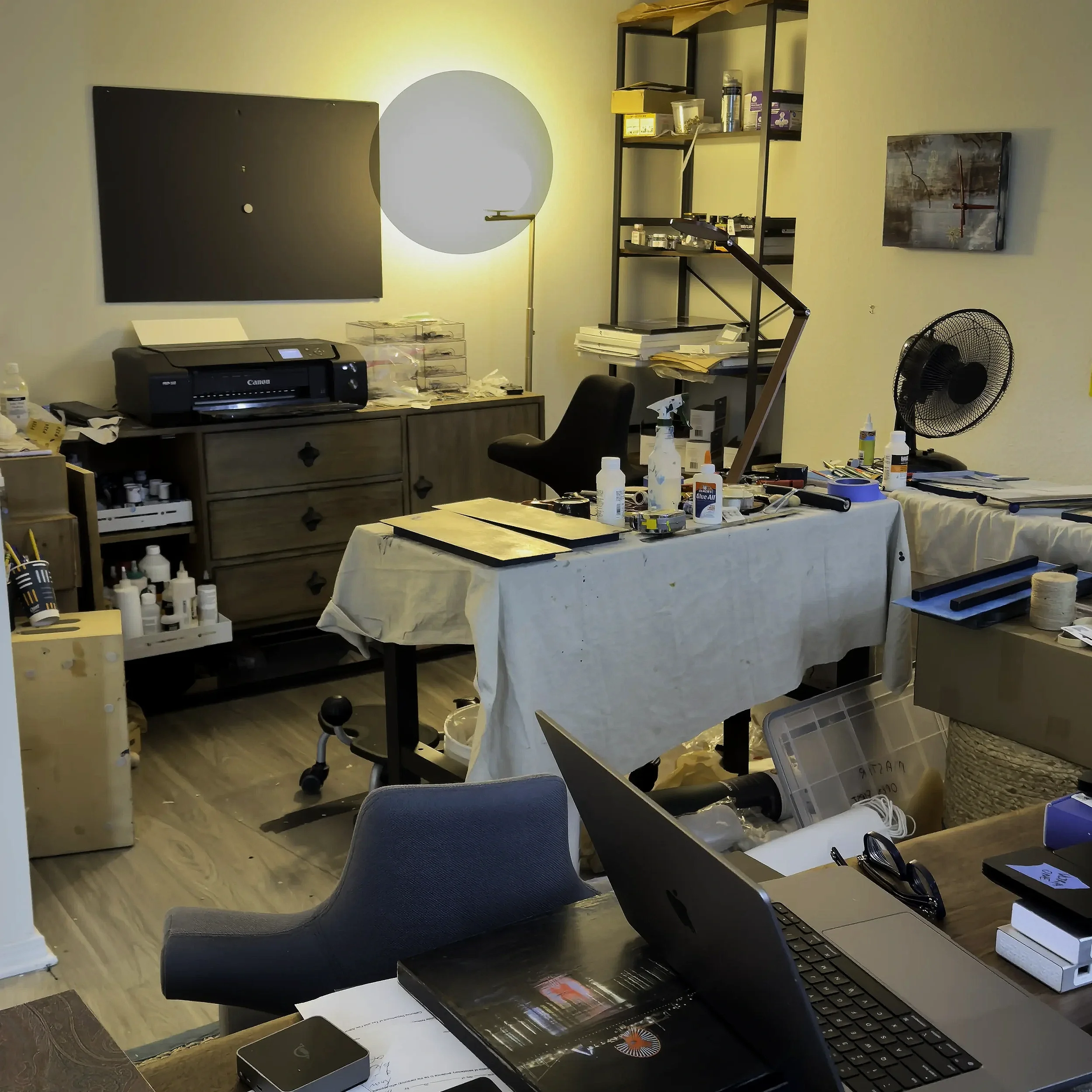 A corner of my studio, which is insane! I will post more pics later!