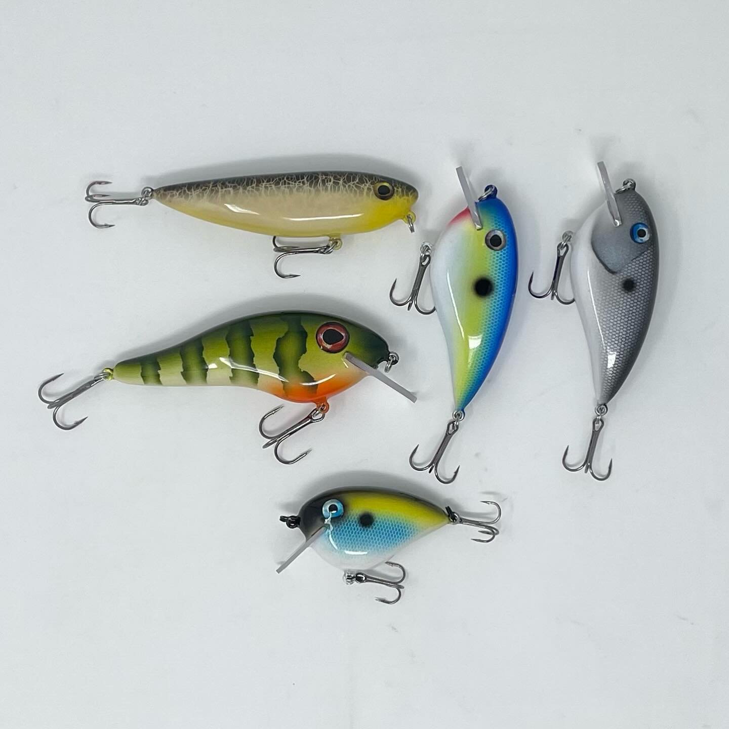 New batch. 

#bassfishing #luremaking #woodworking #airbrush