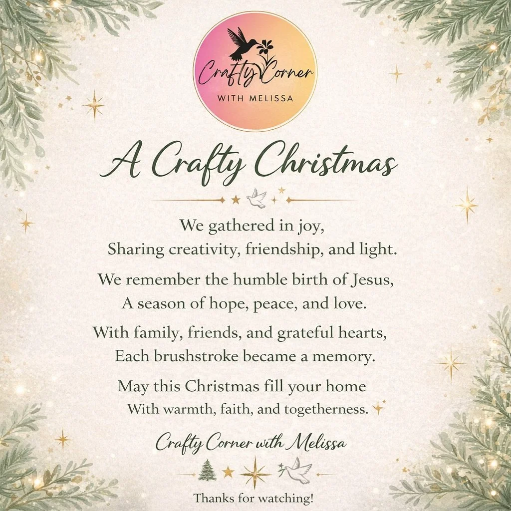 #CraftyCornerWithMelissa
#ACraftyChristmas
#RiteAidCommunity
#ChristmasCreativity
#FaithFamilyFriends
BirthOfJesus
HolidayArt
CreativeCommunity
PaintTogether
SeasonOfGiving
ChristmasBlessings
ArtAndFaith
CommunityConnection
PalmDesertArt
LocalArtists