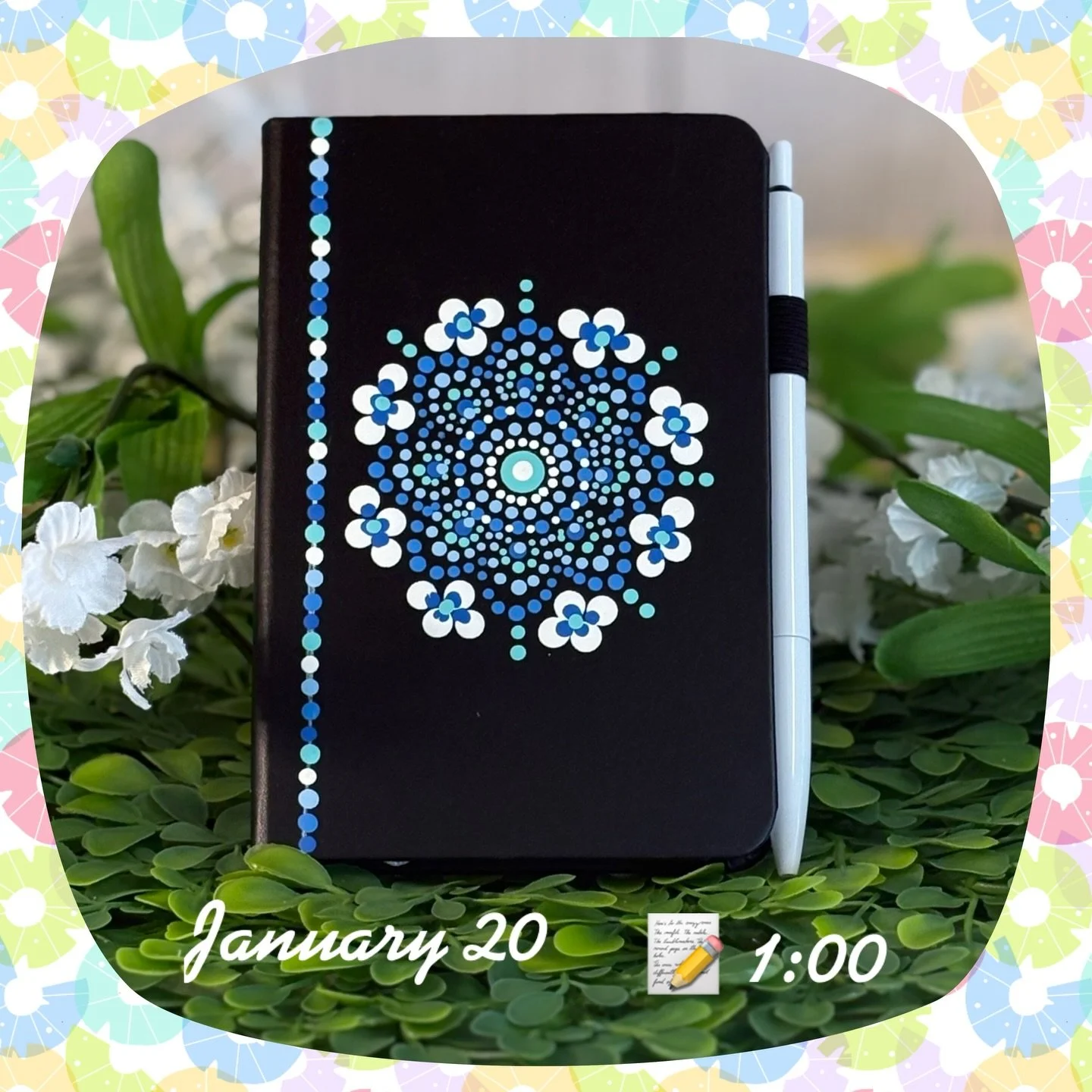 ✨ Mandala Dot Art Notebook Class Invitation ✨

Join us for a relaxing and creative Mandala Dot Art Notebook class at Crafty Corner with Melissa.
No experience necessary&mdash;just come ready to unwind, create, and enjoy time together. 🎨📓

🗓 Januar