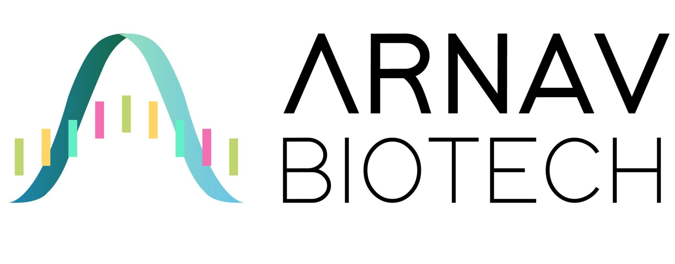 Logo of ARNAV Biotech with stylized DNA double helix and company name.