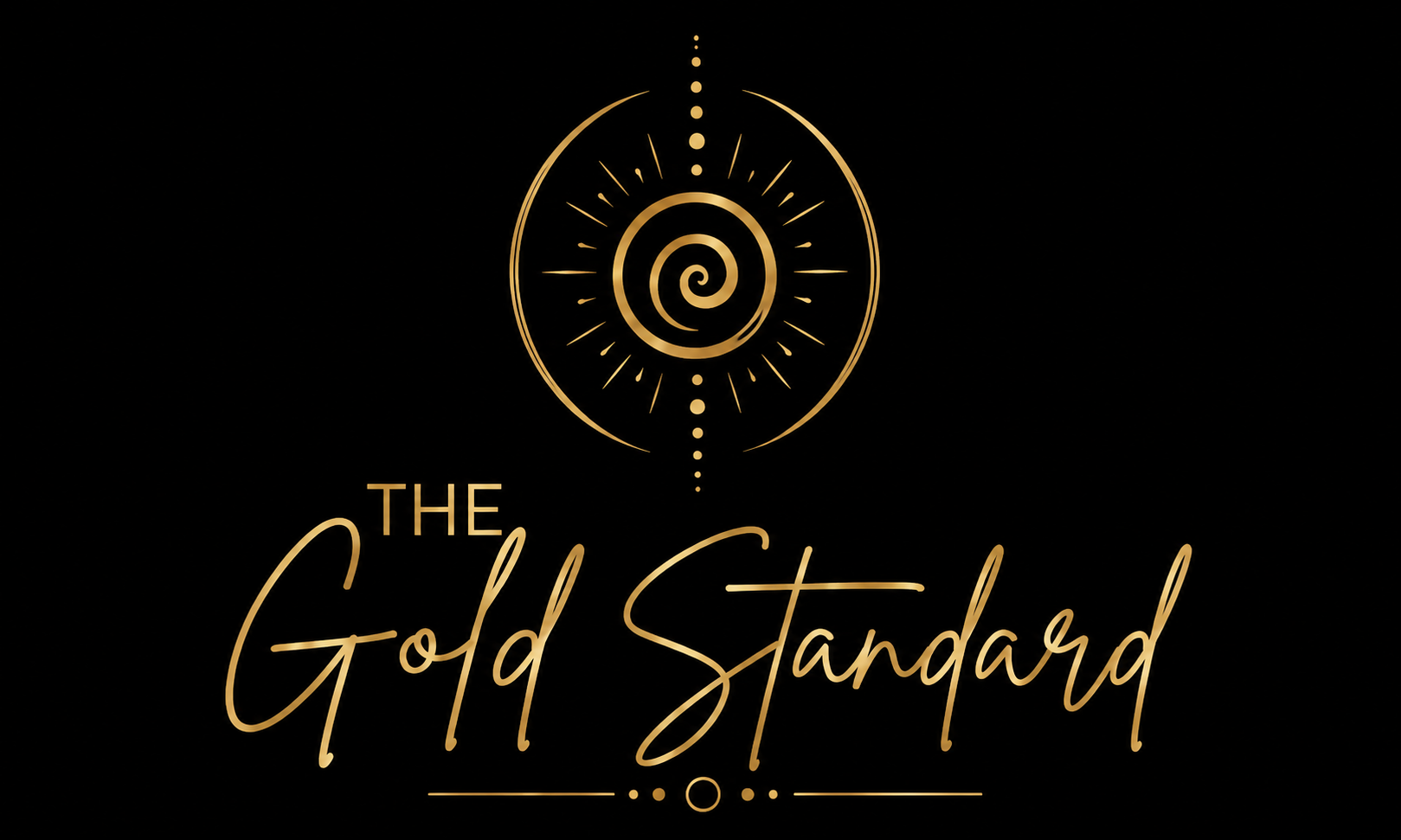 The gold standard logo black