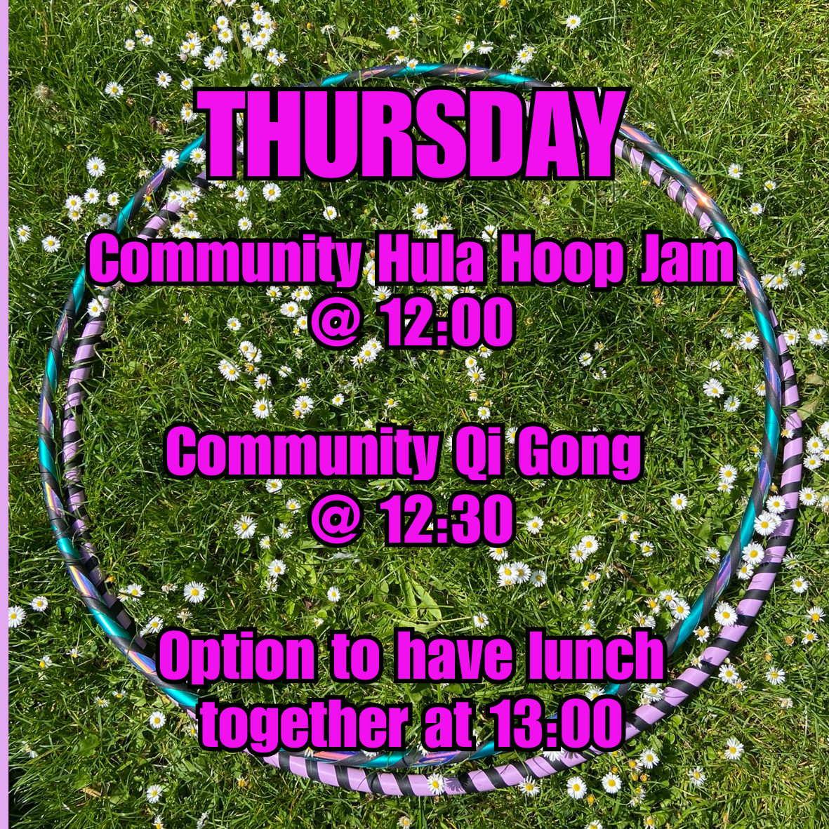 Commmunity Hula Hoop and Qi Gong