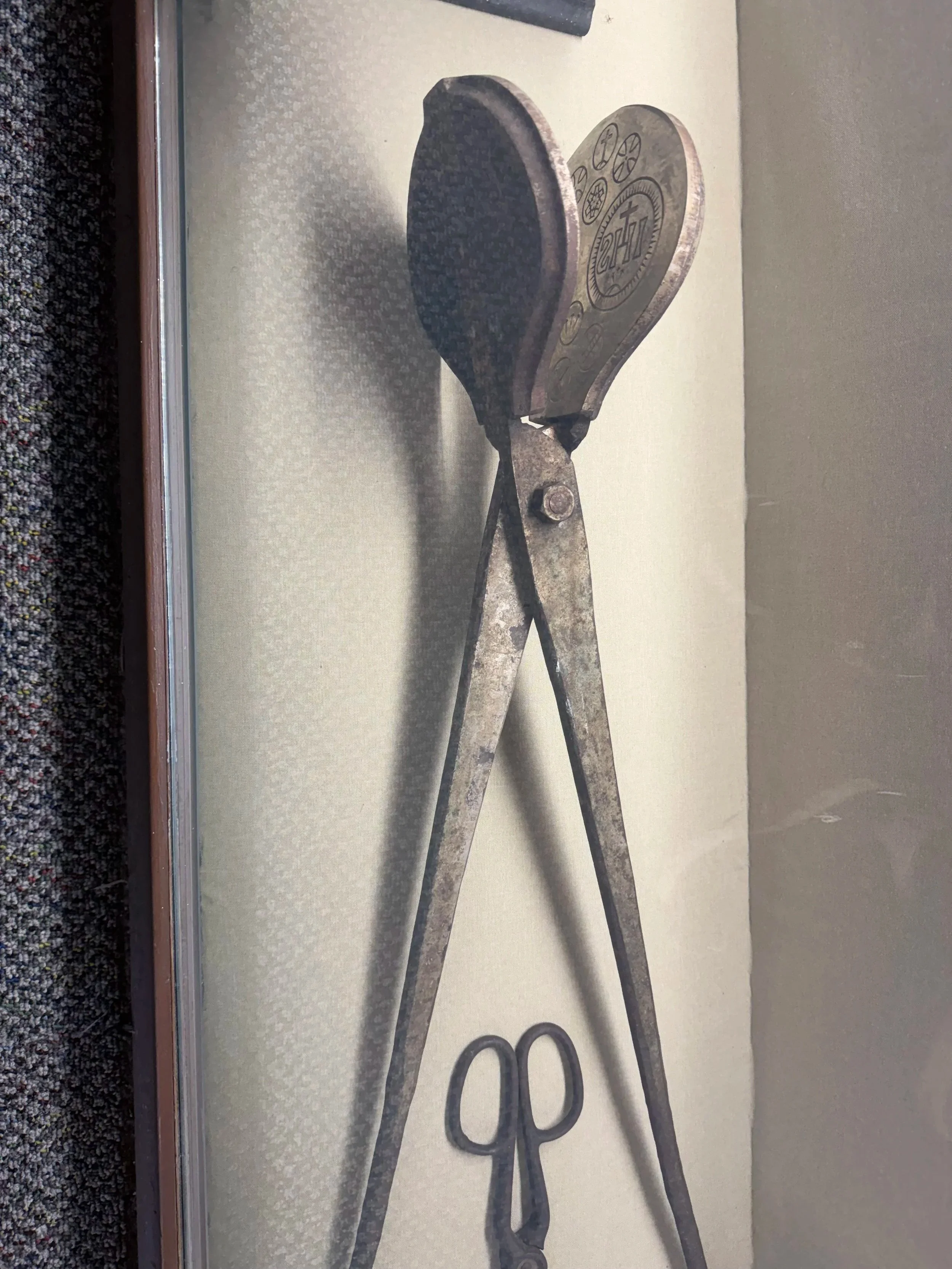 The tool used to make the holy Eucharist wafers.