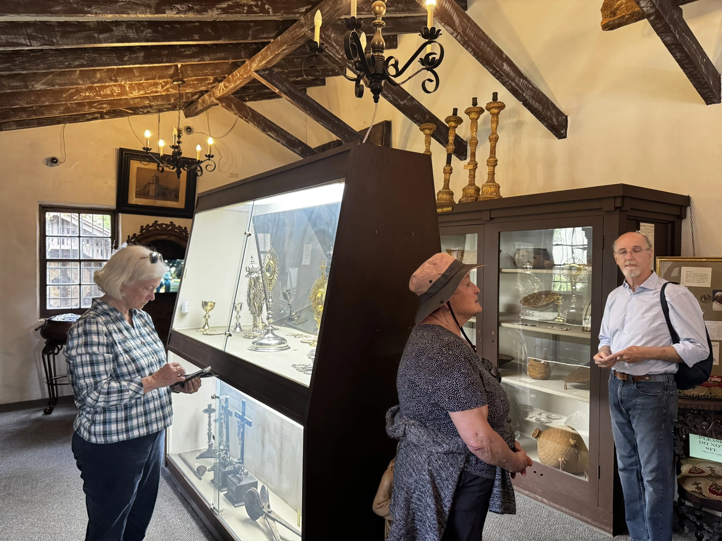Inside the small museum.