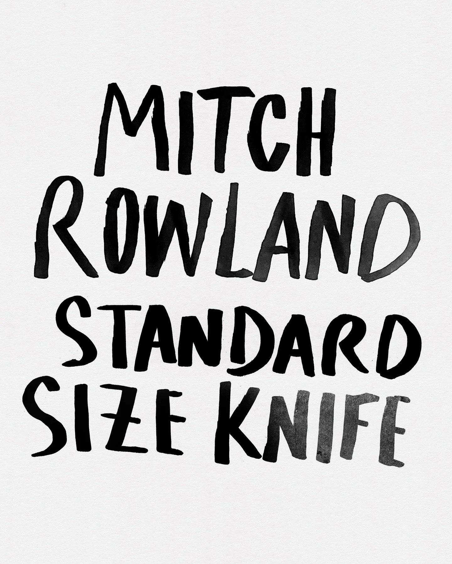 Standard Size Knife out now. Whistling Pie up next.