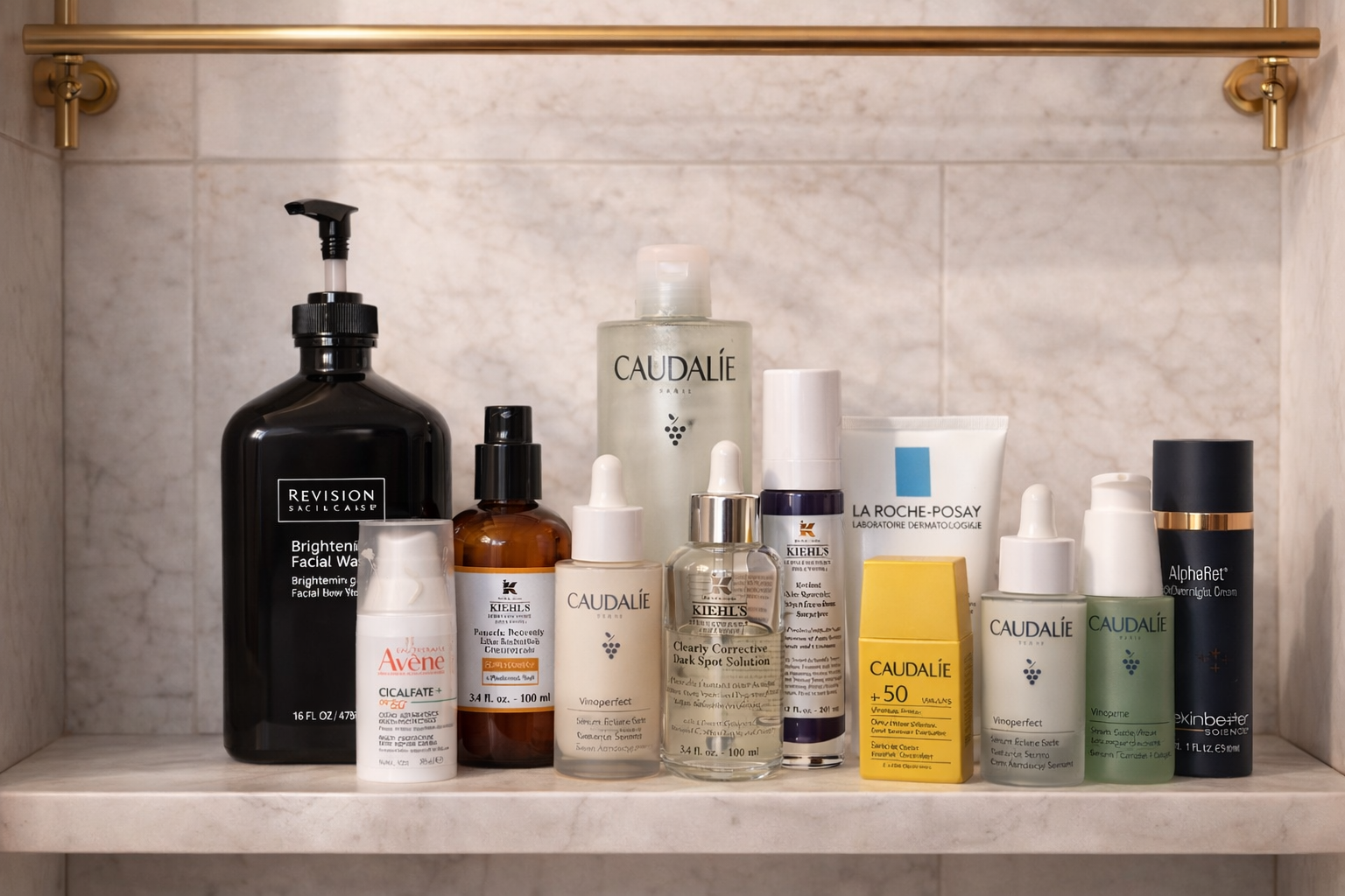 Skincare shelf 