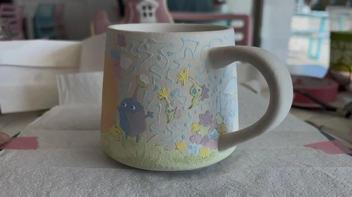 Got some work done on my car so in the meantime me and lil sis went pottery painting, so heres my amazing pikmin mug 
- hopefully it will look eveb better glazed 
-
-
-
#art#drawing#painting#illustration#pikmin#nintendo #pottery#potterypainting#fanar