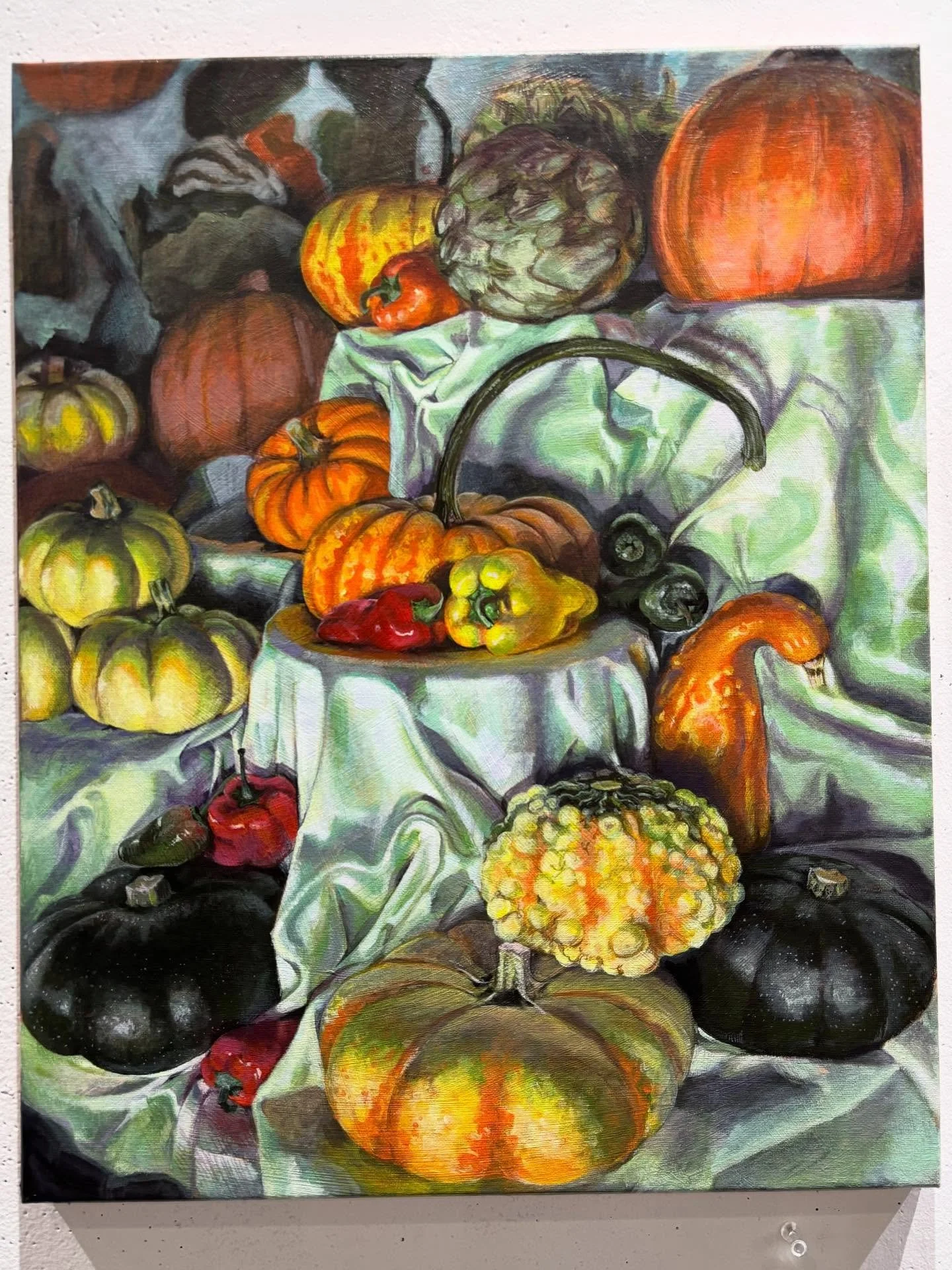 Fun still life for class, If I wasnt working at my job I was in my class painting 🧍🏻&zwj;♂️
-
- 
-
-
#art#drawing#painting#illustration#ucf#stilllife#acrylicpainting#acrylic#goldenacrylic