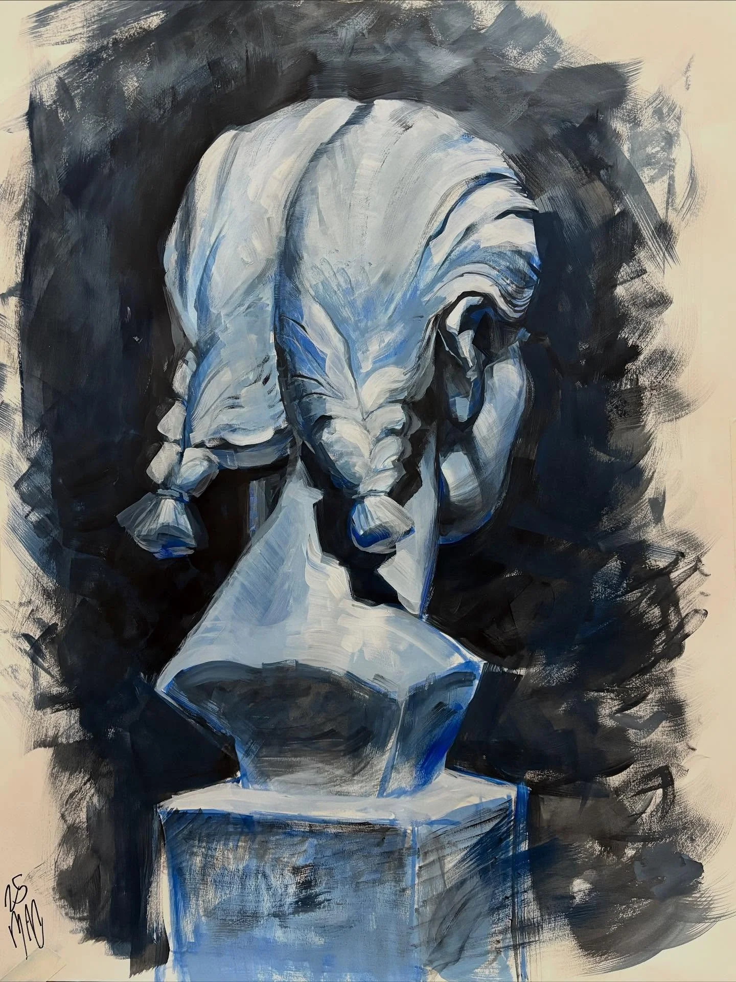 A poster sized study in class, im ready for winter break RELEASE MEEEE 
-
-
-
-
#art#drawing#painting#illustration#study#stilllife#livepainting#acrylicpainting