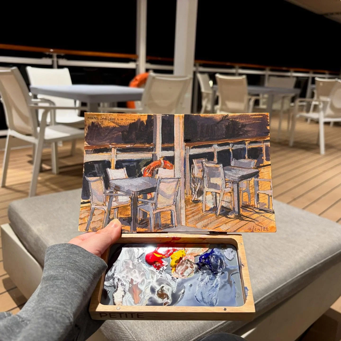 Spent the week doing random gouache paintings, not as many as I had hoped but satisfied with what I created ✌️
-
- The girls going international this thanksgiving with a cruise to the western Caribbean 
-
-
#art#drawing#painting#illustration#gouache#