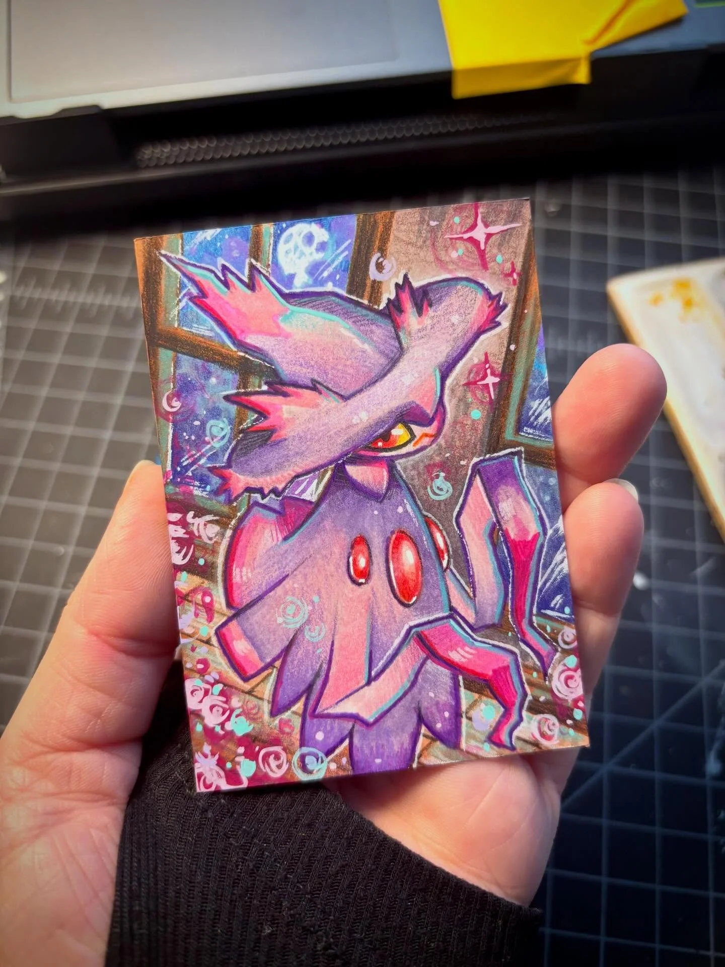 A pokemon trade ‼️ Mismagus haunting the halls 
-
-
-
-
#art #copic #atc #illustration #pokemon