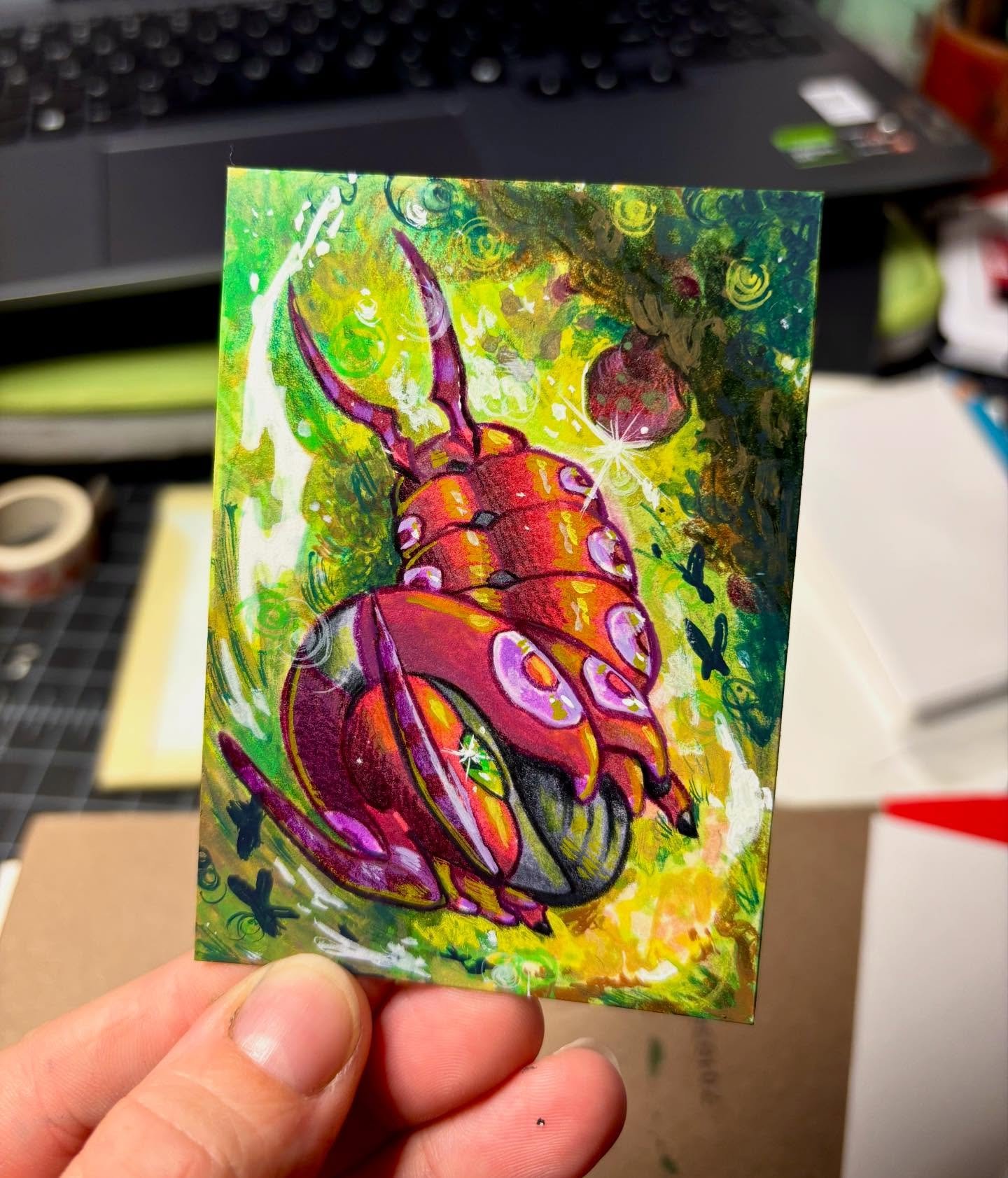 My favorite Pokemon ✨Scolipede✨
-
-
-
-
#artisttradingcard #pokemon #artcard #fanart #illustration