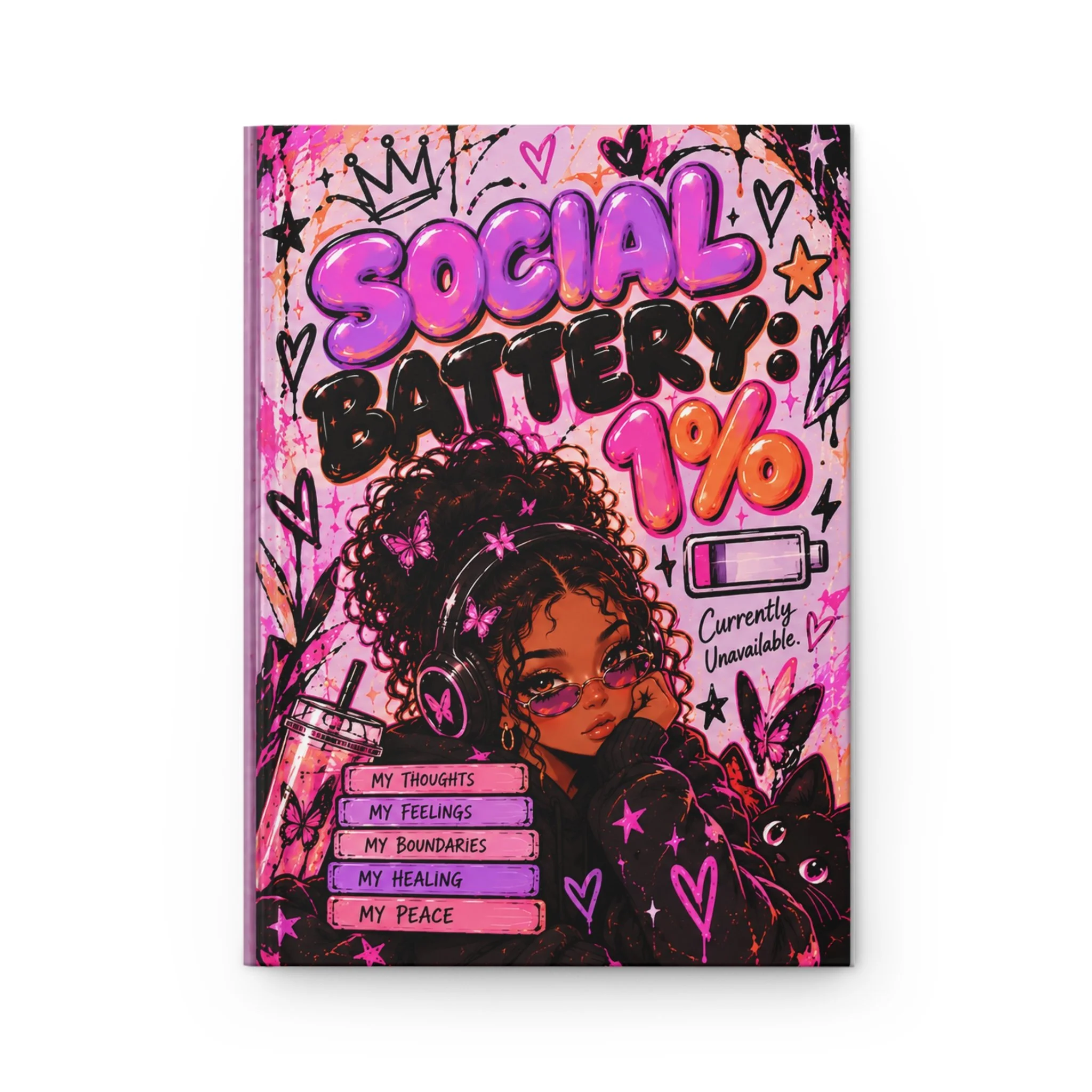 Hardcover Social Battery Journal