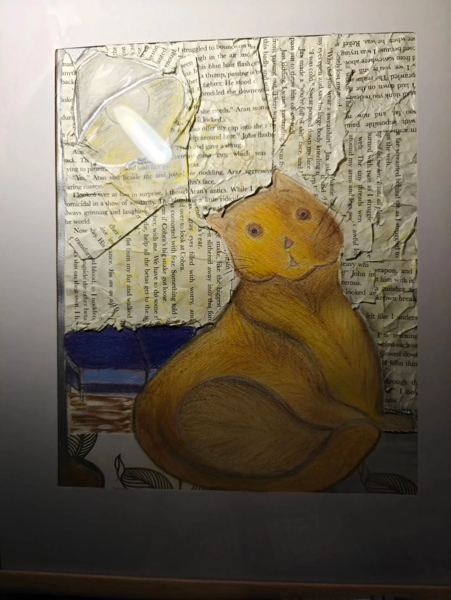 Mango 😺 
#handmadeart I will take a better picture in the morning 🌅