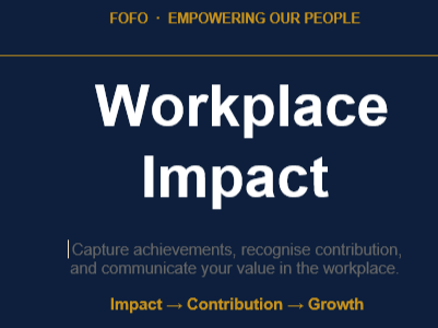 Workplace Impact Workbook