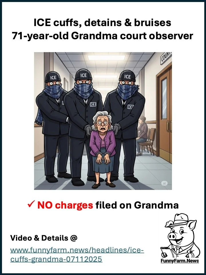 ICE cuffs, detains & bruises 71-year-old Grandma court observer