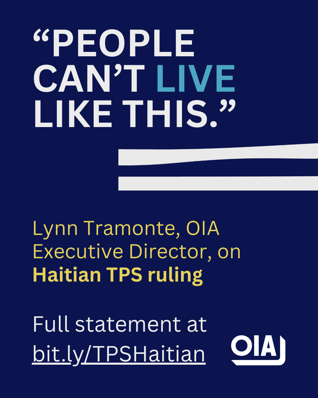 “People can’t live like this” - Tramonte