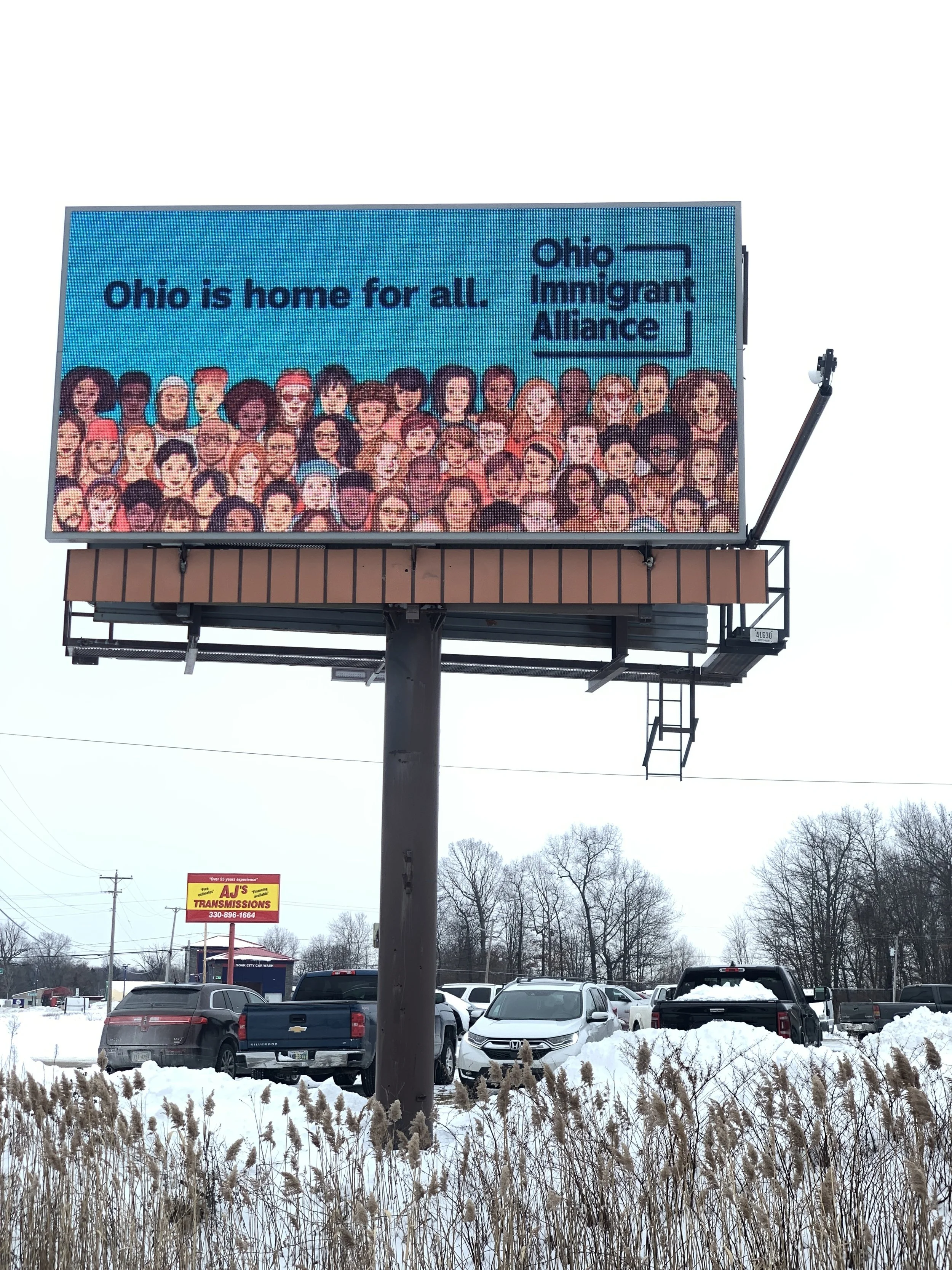 AKRON: “Ohio Is Home” Digital Billboard Sends Message of Welcome and Love
