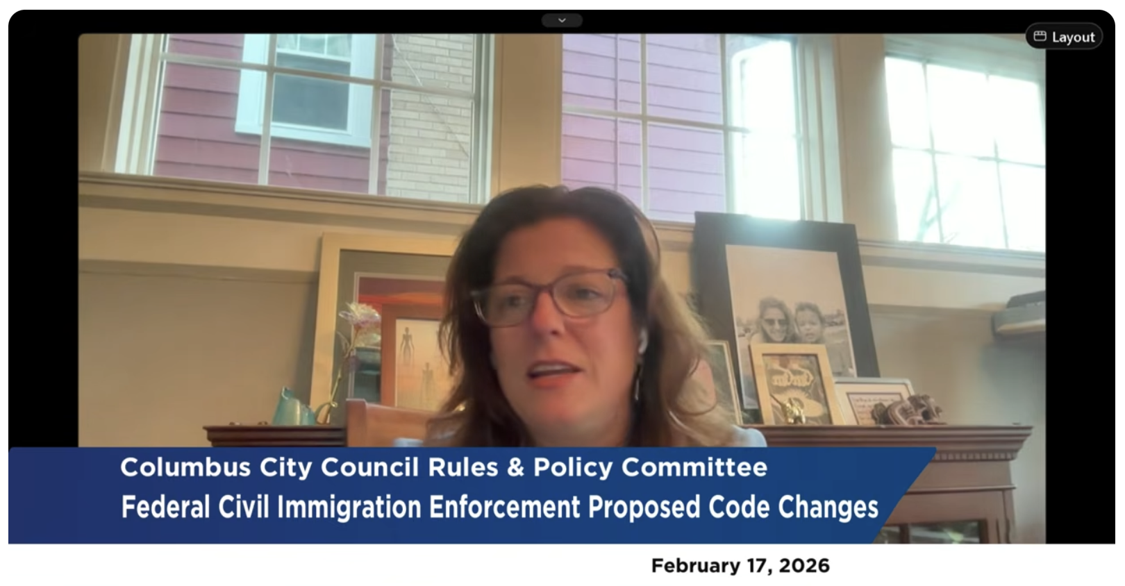 Tramonte testifies before Columbus City Council