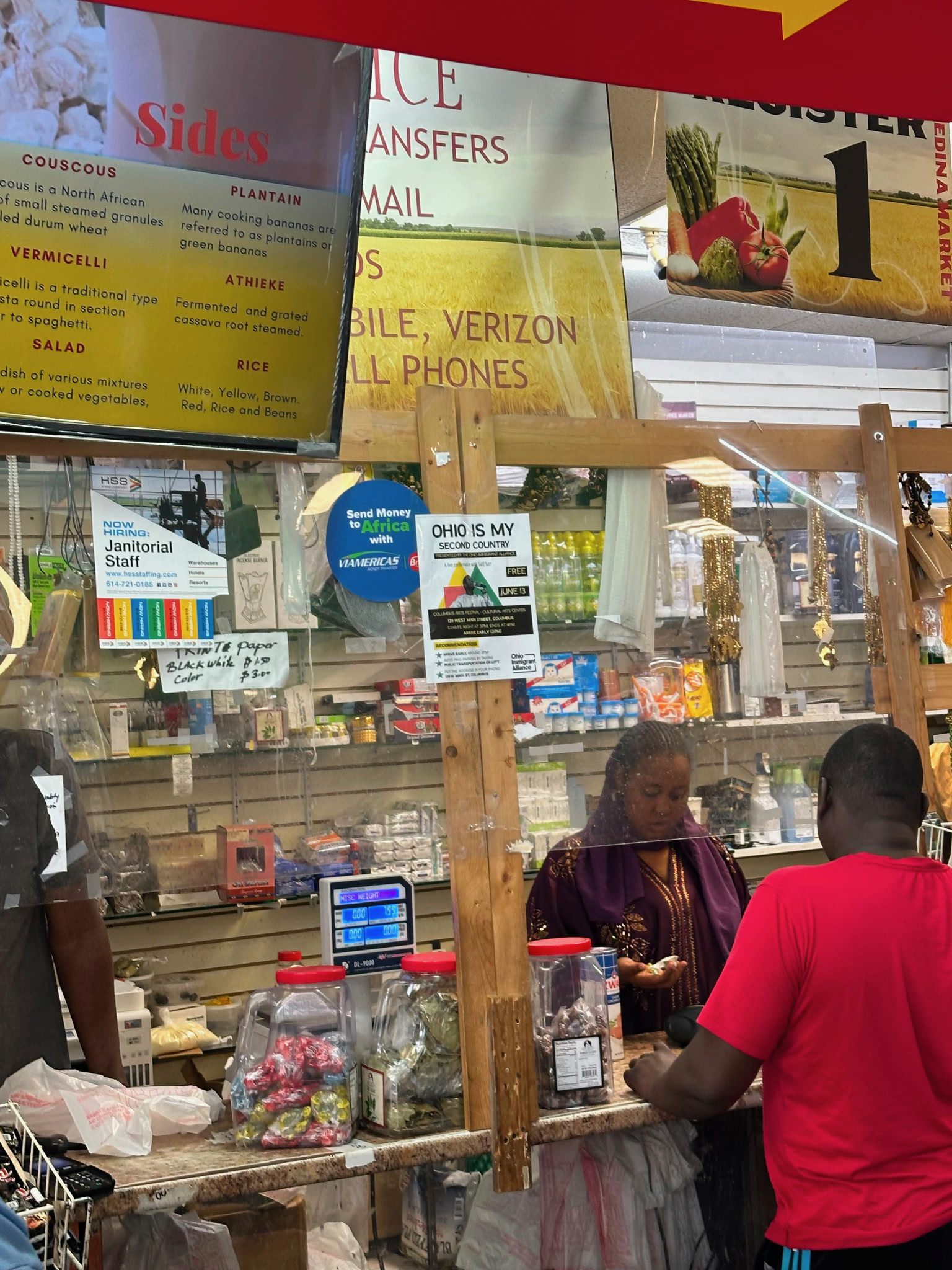 People ordering food flyer visible.png