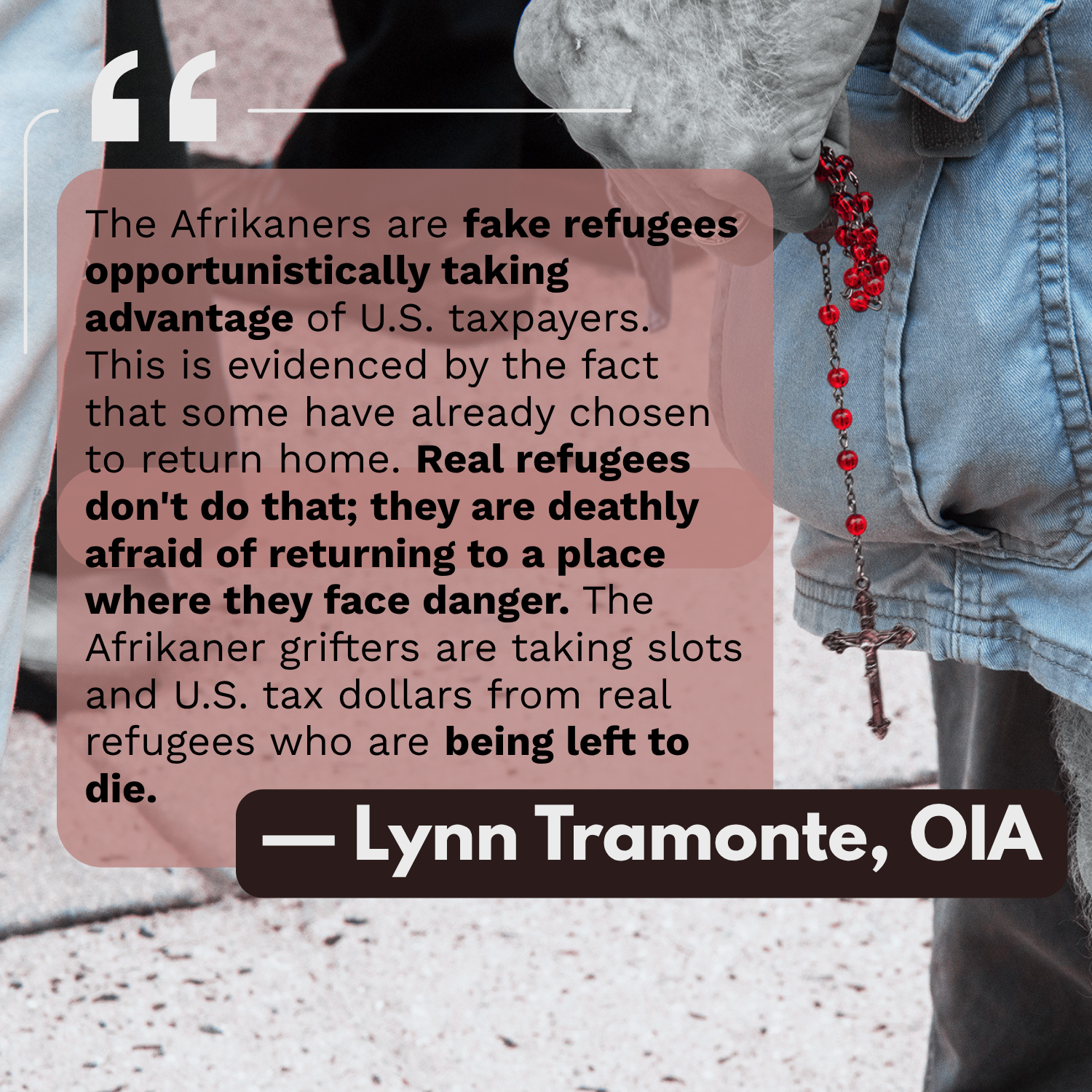 Trump’s Afrikaner refugee lie