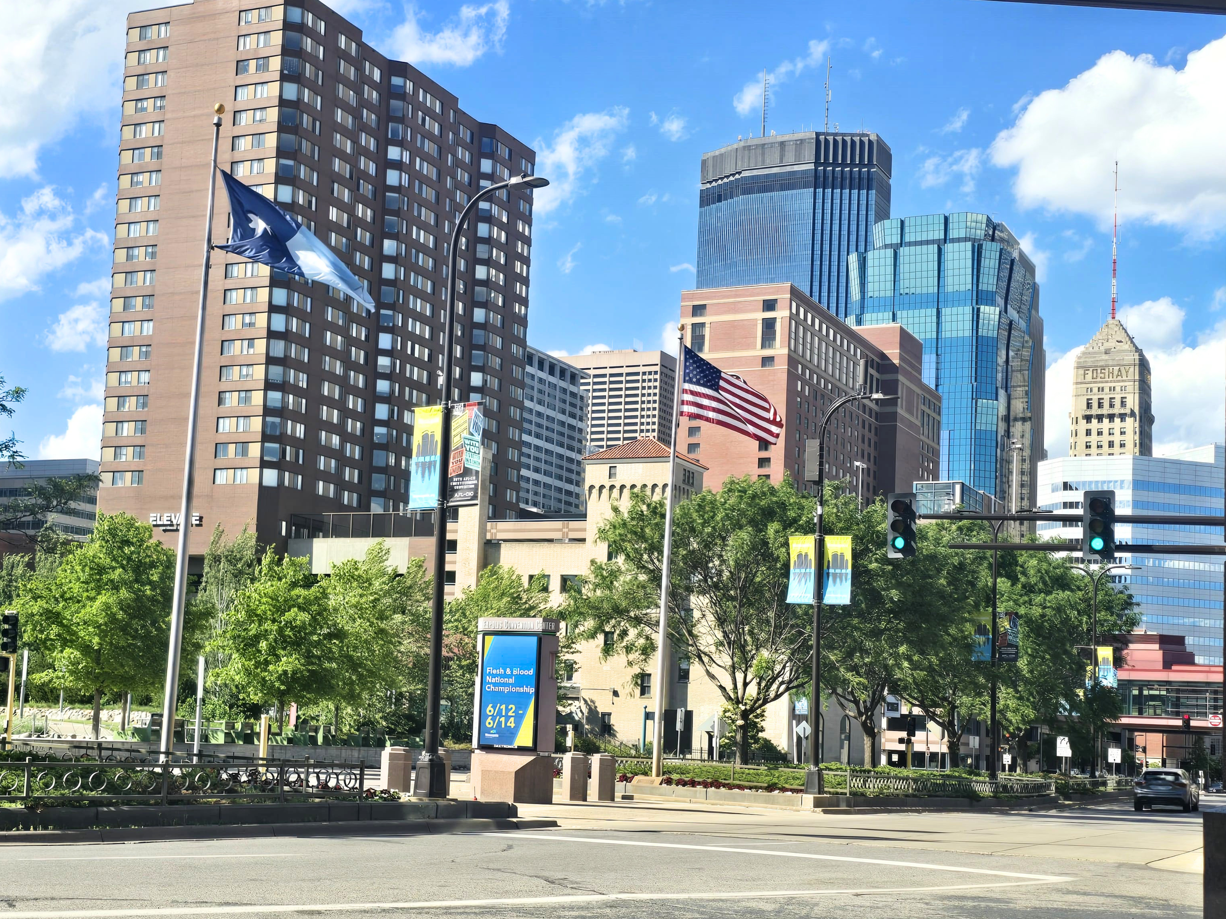 Large buildings in downtown Minneapolis