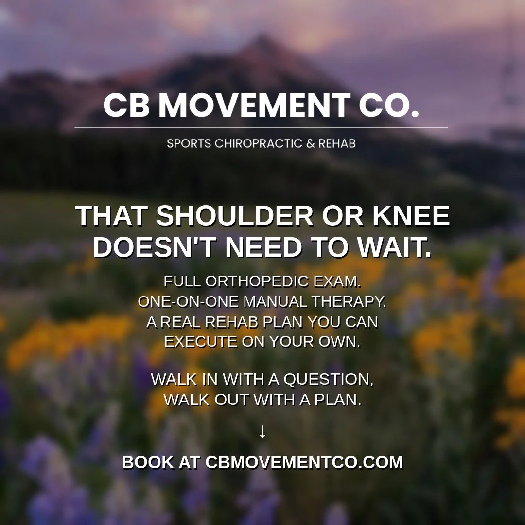 Dr. Wes here. I've been on both sides of this. D1 runner at FSU, years of my own stubborn injuries, and now treating them every day in clinic.

Every visit here is a combination of hands-on manual treatment and physical rehab, because the research is