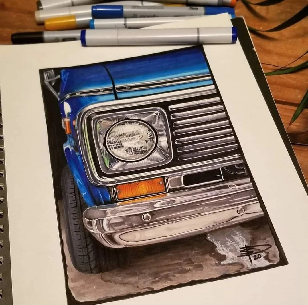 "Badass Blue" Signed Print
